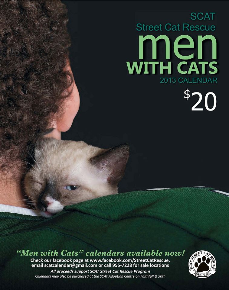 Men With Cats Calendar Benefits SCAT Street Cat Rescue Life With Cats